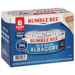 Bumble Bee Solid White Tuna In Water - 40 OZ 6 Pack