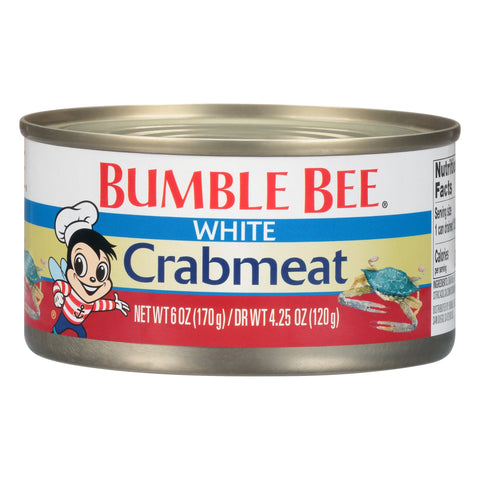 Bumble Bee Crabmeat Fancy White - 6 OZ 12 Pack