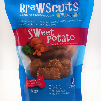 Brewscuits Sweet Potato Large - 8 OZ 12 Pack