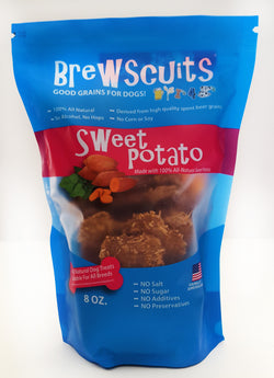 Brewscuits Sweet Potato Large - 8 OZ 12 Pack