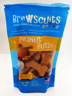 Brewscuits Peanut Butter Half Pint - 4 OZ 12 Pack