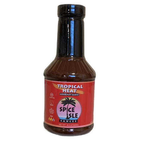 Spice Isle Sauces Tropical Heat Gourmet Sauce - 18.5 FL OZ 12 Pack