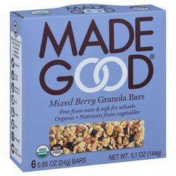 Made Good Organic Gluten Free Mixed Berry Granola Bars - 5.1 OZ 6 Pack