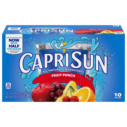 Capri Sun Juice Fruit Punch - 60 FZ 4 Pack