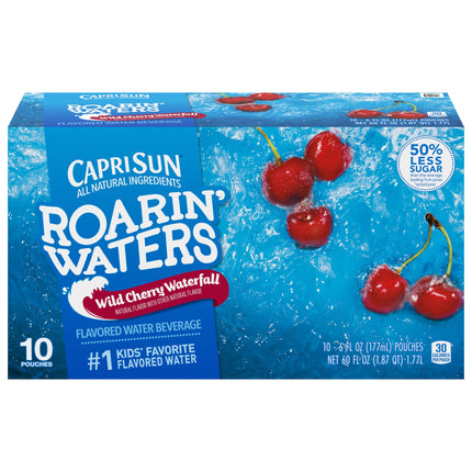 Capri Sun Juice Roaring Water Wild Cherry - 60 FZ 4 Pack