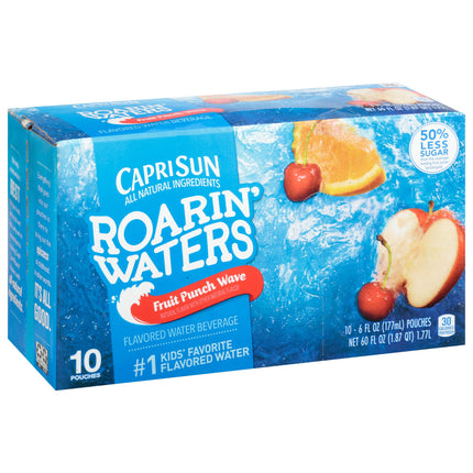 Capri Sun Juice Roaring Water Fruit Punch - 60 FZ 4 Pack
