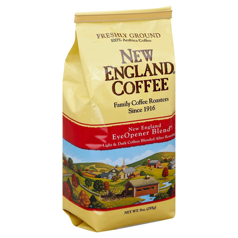 New England Coffee Ground Eye Opener Blend - 9 OZ 6 Pack