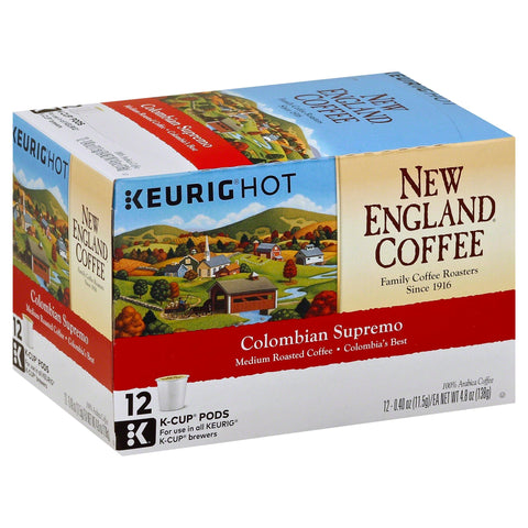 New England Coffee K-Cup Colombian Supreme - 4.8 OZ 6 Pack