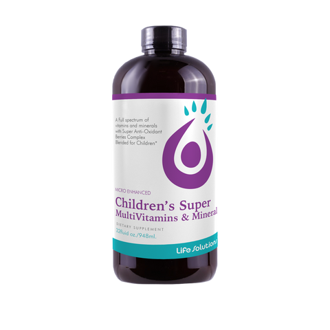 Life Solutions Liquid Children's Super Multivitamins and Minerals - 32 FL OZ 6 Pack