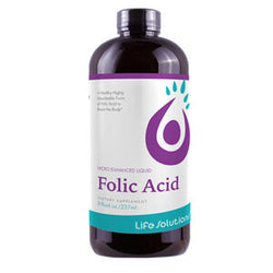 Life Solutions Liquid Folic Acid - 8 FL OZ 12 Pack