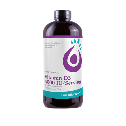 Life Solutions Liquid Vitamin D3 - 16 FL OZ 12 Pack