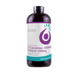 Life Solutions Liquid L-Carnitine CoQ10 - 16 FL OZ 12 Pack