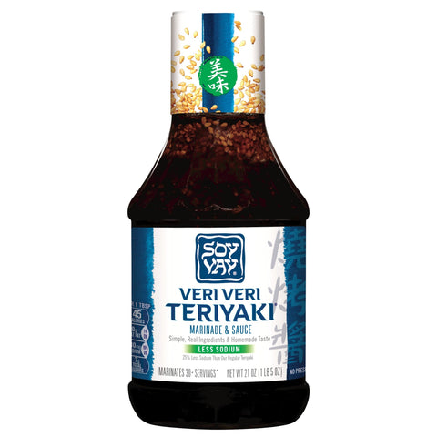 Soy Vay Low Sodium Veri Veri Teriyaki Marinade & Sauce - 21 OZ 6 Pack