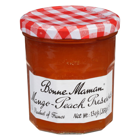 Bonne Maman Mango Peach Preserves - 13 OZ 6 Pack