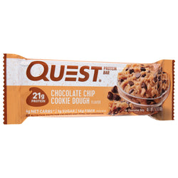 Quest Chocolate Chip Cookie Dough Flavor Protein Bar - 2.12 OZ 12 Pack