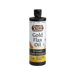 Foods Alive Gold Flax Seed Oil - 16 OZ 6 Pack