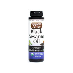 Foods Alive Black Sesame Seed Oil - 8 OZ 6 Pack