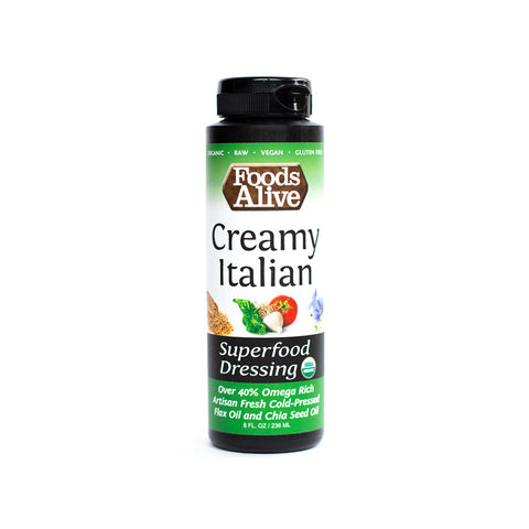 Foods Alive Zesty Italian Salad Dressing - 8 OZ 6 Pack