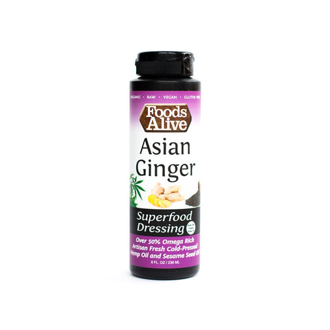 Foods Alive Sesame Ginger Salad Dressing - 8 OZ 6 Pack