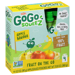 Gogo Squeez Fruit On The Go Applesauce Banana - 12.8 OZ 12 Pack
