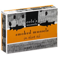 Cole's Smoked Mussels In Olive Oil - 3.7 OZ 5 Pack