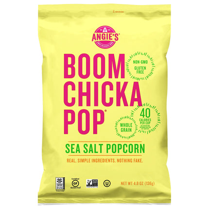Angie's Boom Chicka Pop Sea Salt Popcorn - 4.8 OZ 12 Pack