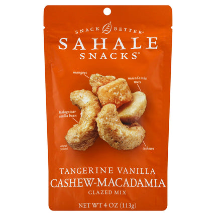 Sahale Snacks Tangerine Vanilla Cashew Macadamia Glazed Mix - 4 OZ 6 Pack