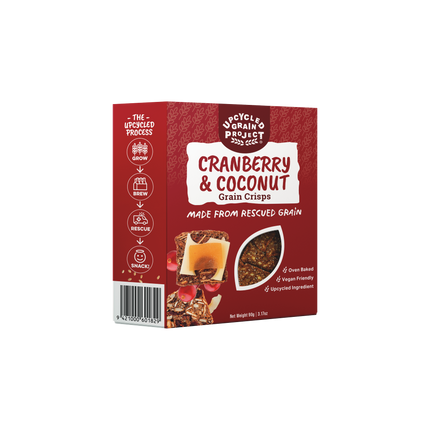 Upcycled Grain Project Cranberry & Coconut UGP Crisps - 3.17 OZ 12 Pack