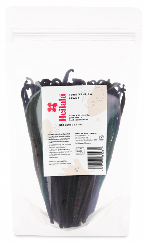 Heilala Vanilla Bourbon Vanilla Beans - 0.5 LB 4 Pack