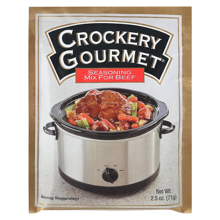 Crockery Gourmet Beef Seasoning Mix For Slow Cooker - 2.5 OZ 12 Pack