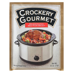 Crockery Gourmet Beef Seasoning Mix For Slow Cooker - 2.5 OZ 12 Pack