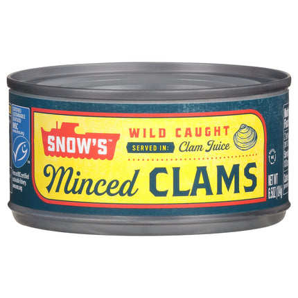 Snow's Minced Clams - 6.5 OZ 12 Pack