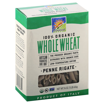 Bionaturae Organic Whole Wheat Penne Pasta - 16 OZ 12 Pack