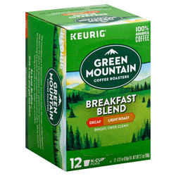 Green Mountain K-Cup Breakfast Blend Decaffeinated - 3.7 OZ 6 Pack
