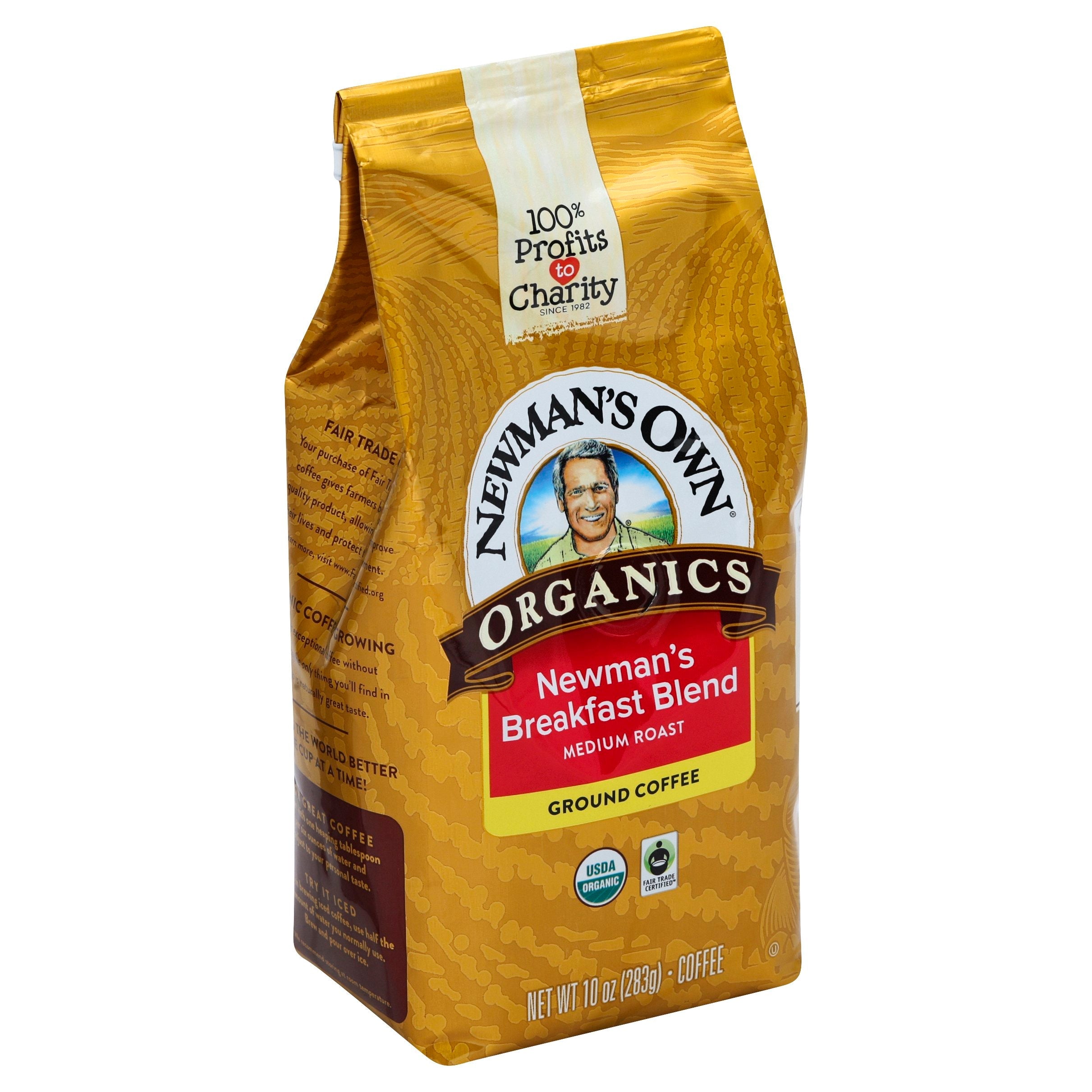 Newman’s Own Organic Ground Breakfast Blend - 10 OZ 6 Pack